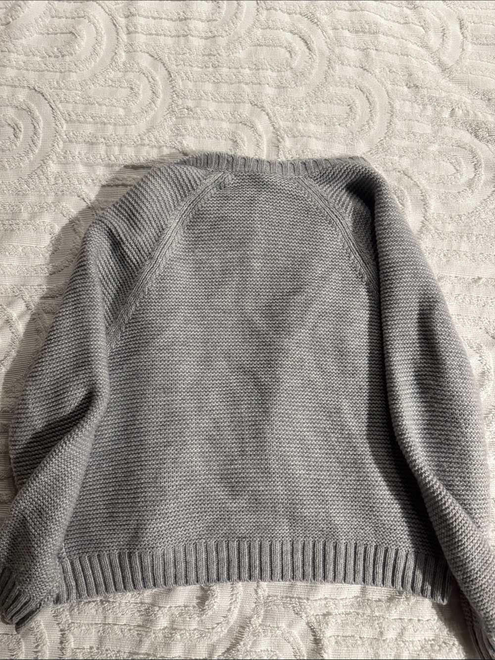 GAP Light Gray Cable-Front Open Cardigan - Picture 4 of 4